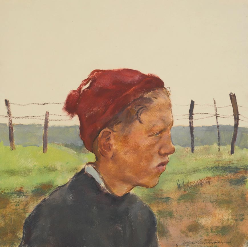 Boy with a red cap (Мальчик в красной шапке)