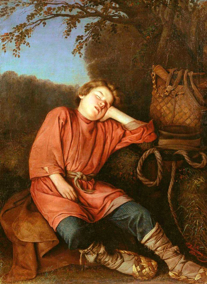 Спящий мальчик-пастушок (Shepherd boy sleep), 1862