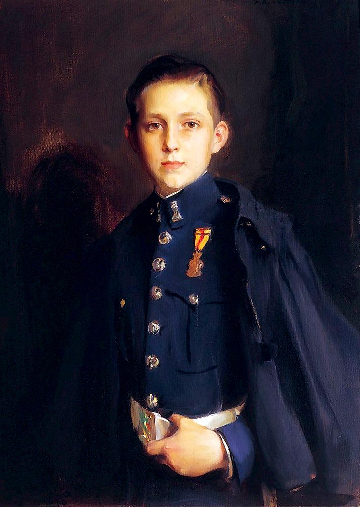 Portrait of Infante Juan, Count of Barcelona and father of King Juan Carlos I of Spain (Портрет инфанта Хуана, графа Барселонcкого и отца короля Испании Хуана Карлоса I), 1927