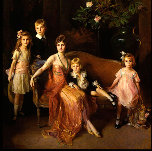 Portrait of Mrs Francis P. Garvan and her Four Children (Портрет миссис Фрэнсис П. Гервейн и четверо её детей), 1921