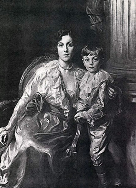 Dodero Maria Teresa Bosch Alvear de, with her son (Додеро Мария Тереза де Элвир Бош с сыном)