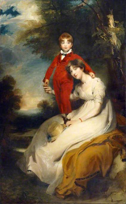 Mrs Charles Thellusson, n.e Sabine Robarts, and Her Son, Charles Thellusson (Миссис Карла Теллюсон, урождённая Сабина Робартс, и её сын Чарльз Теллюссон), c.1804