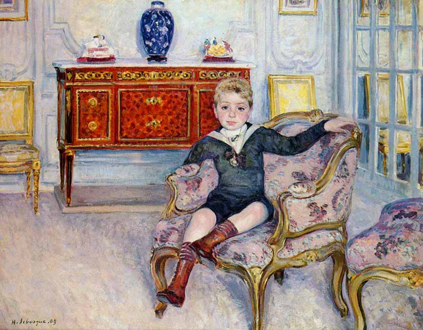 Young boy in an interior (Мальчик в интерьере), 1911