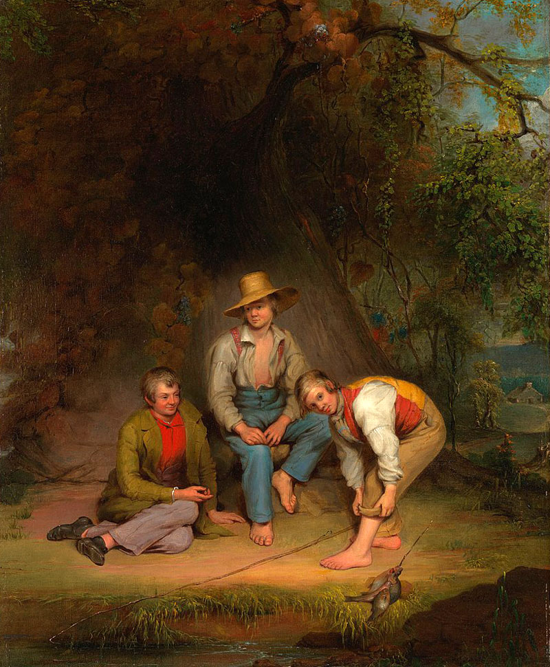 Boys Fishing (Рыбачущие мальчики), 1846