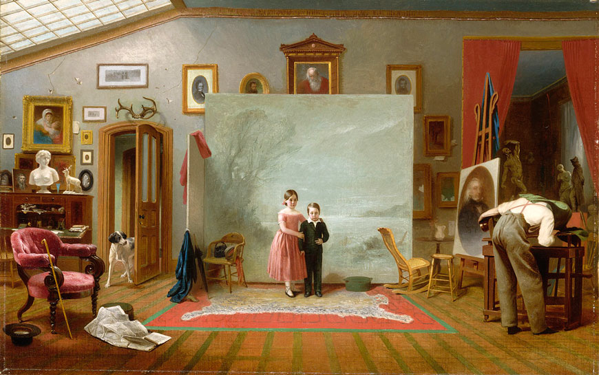 Interior with Portraits (Интерьер с портретами), c.1865