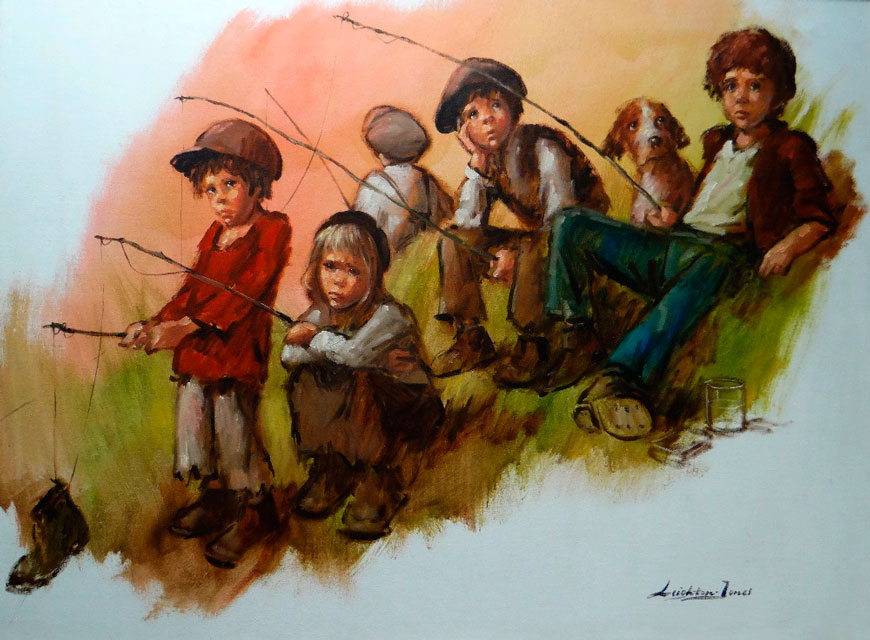 Children fishing (Рыбачущие дети), 1960