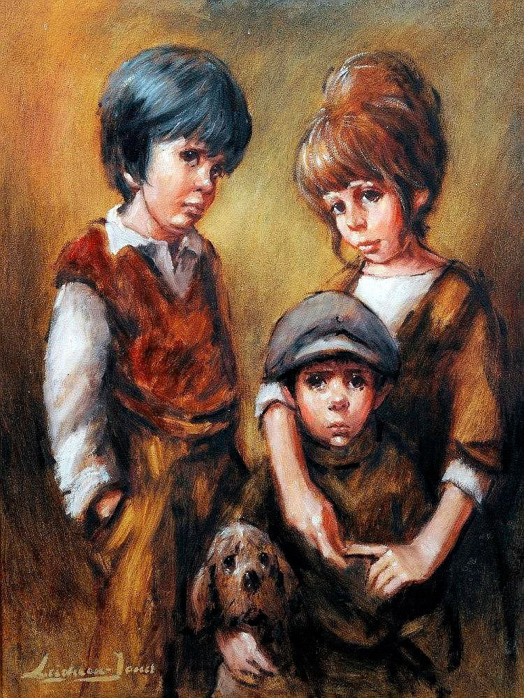 Portrait of Three Children and Their Dog (Портрет трёх детей и их собаки)