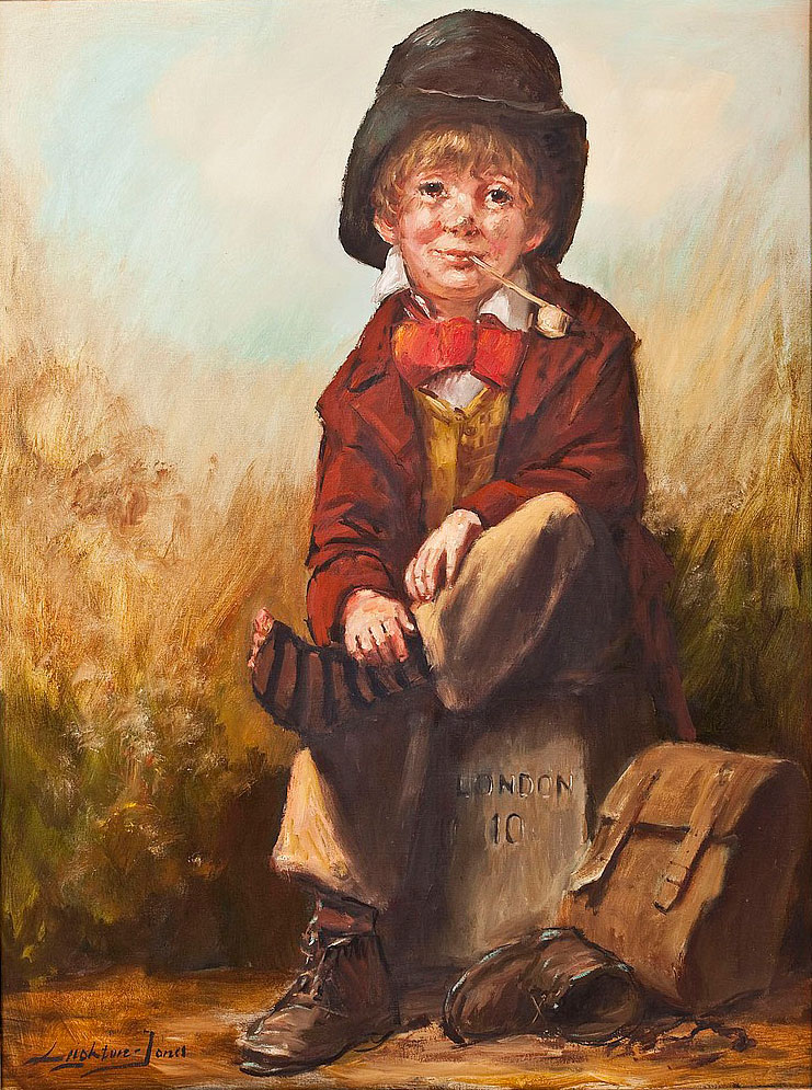 A seated boy with a pipe (Сидящий мальчик с трубкой)