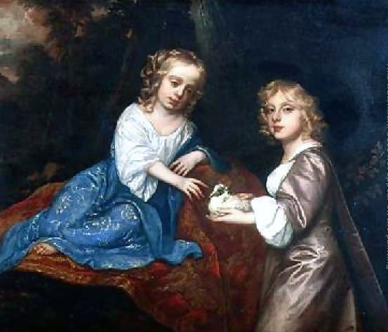 Double Portrait of Charles Dormer 1652-73 Viscount Ascott and his sister Lady Elizabeth Dormer (Двойной портрет Чарльза Дормера, виконта Эскотского и его сестры, Леди Элизабет Дормер), 1653-1677