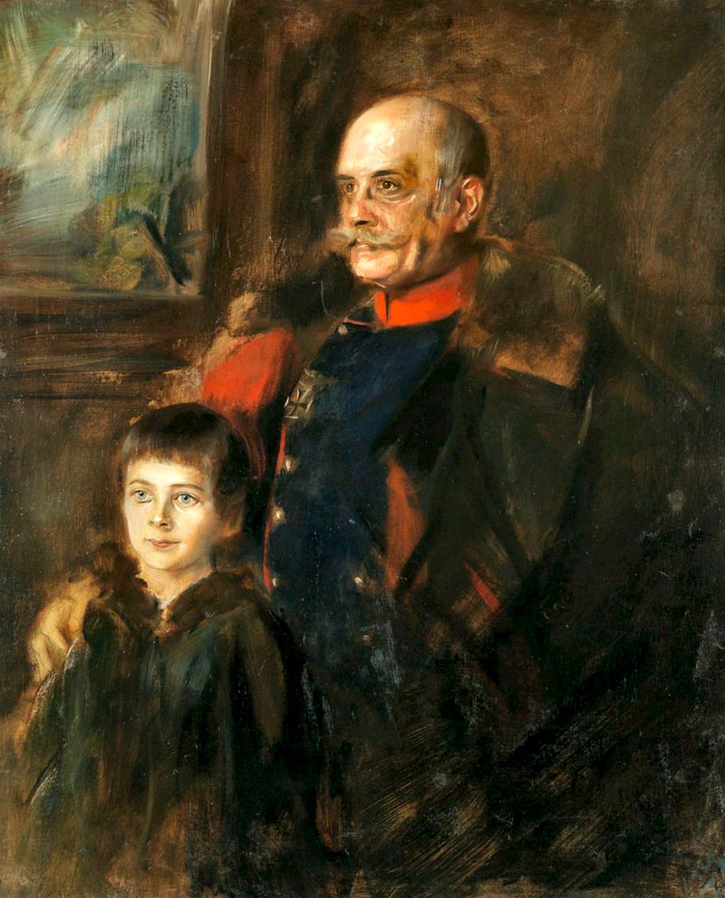 General von Hartmann with His Son Hermann (Генерал фон Хартманн со своим сыном Германом)