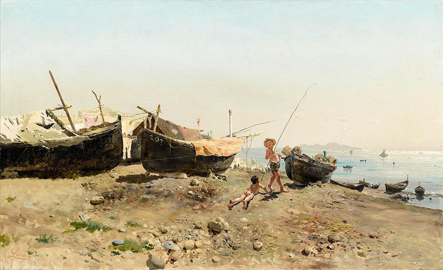 Sulla riva Mergellina (На берегу Мергеллина), 1880