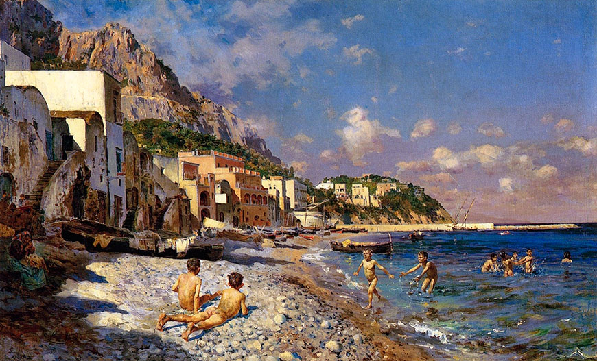 Spiaggia a Capri (Пляж на Капри)