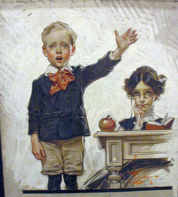 Boy Reciting for Teacher (Мальчик, читающий для учителя), 1909