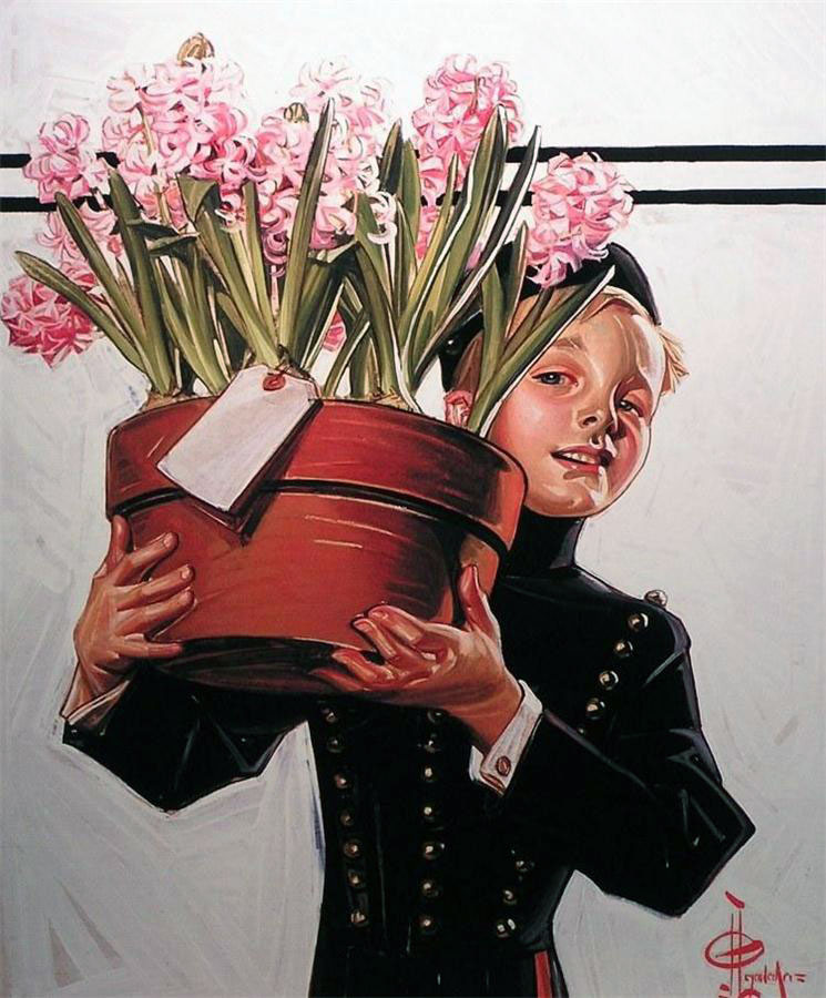 Pot of Hyacinths (Ваза с гиацинтами), 1914