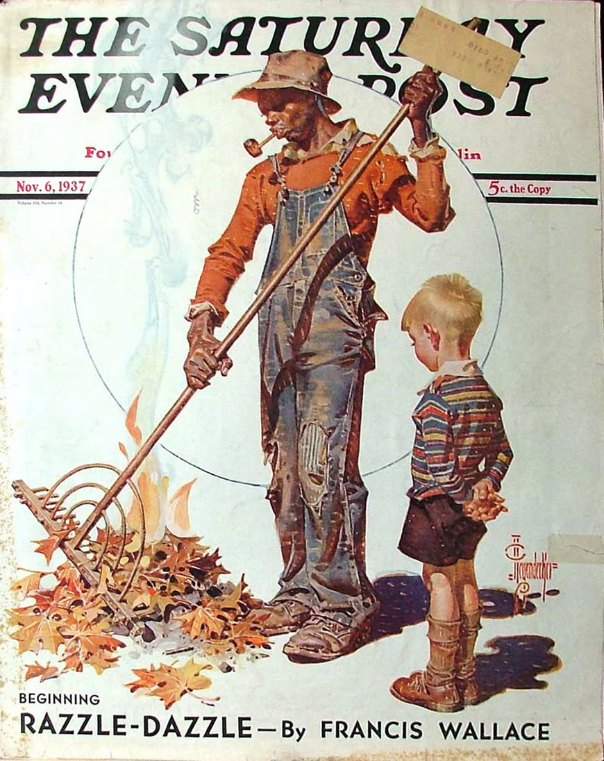  Raking Leaves (Уборка листьев), 1937