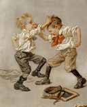 Study of two boys fighting (Эскиз двух дерущихся мальчиков), 1911