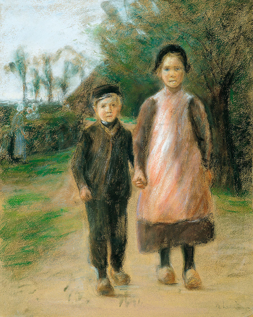 Boy and Girl on a village street (Мальчик и девочка на деревенской улице), ок.1897