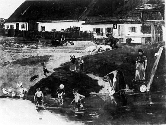 Dorfweiher bei Dachau (Деревенский пруд под Дахау), 1879