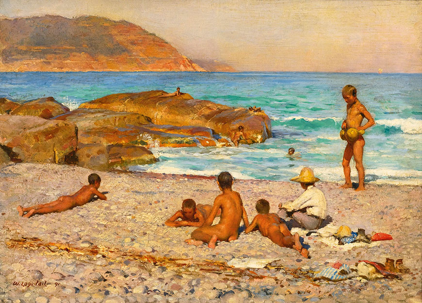 Boys bathing (Купающиеся мальчишки), 1891