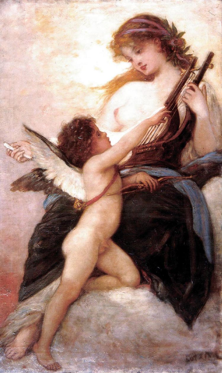 Muse / Amor and Psyché (Муза / Амур и Психея), 1880