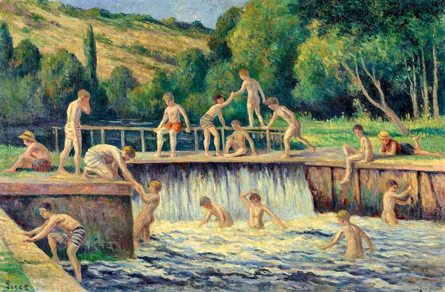 La baignade á Bessy-sur-Cure (Купание в Бесси-сюр-Кюр), 1908