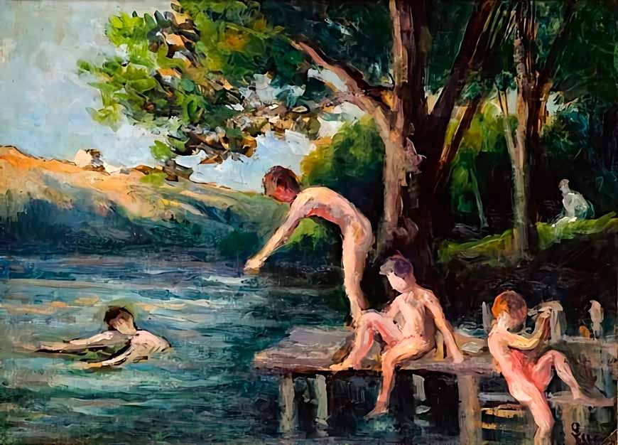 Rolleboise, la baignade (Роллбуаз, купание), 1926