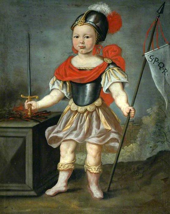 Boy in Fancy Dress as a Roman Soldier (Мальчик в маскарадном костюме в образе римского солдата), 1675