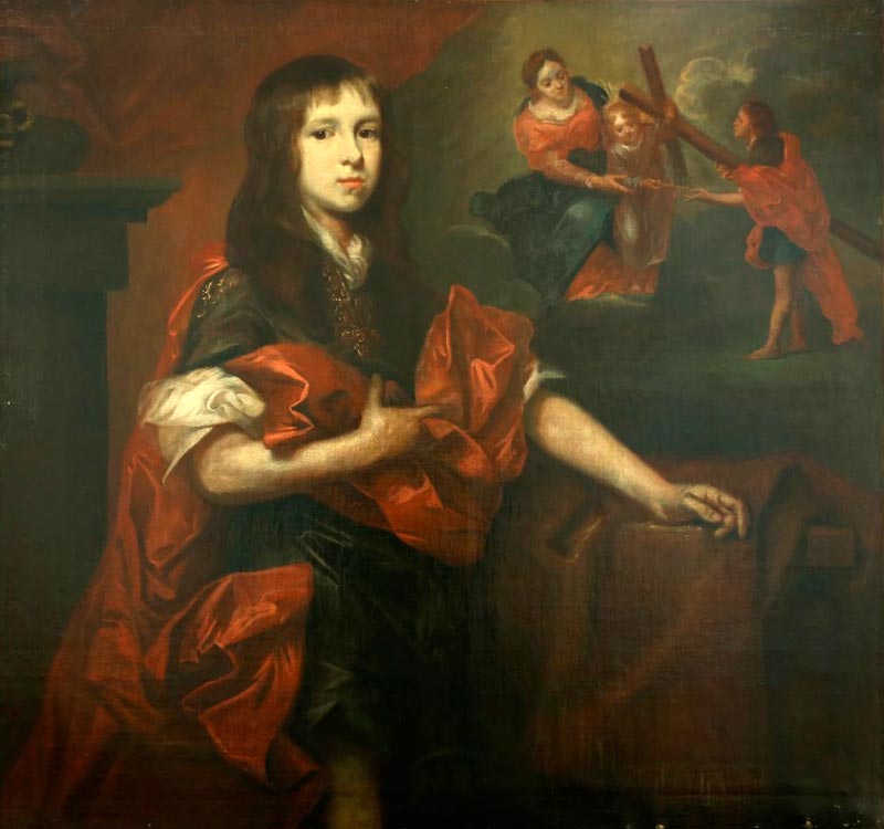 Portrait of young man with a red cloak (Портрет юноши в красном плаще)