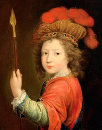 Portrait of a boy with a jeweled beret and a spear (Портрет мальчика в украшенном драгоценностями берете и с копьем)