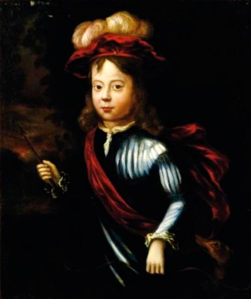 Portrait of a boy holding a bow and arrow (Портрет мальчика с луком и стрелами)