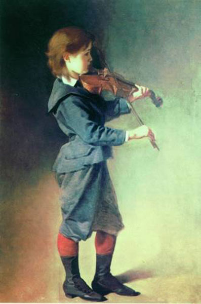 Maльчик co cкpипкoй (Boy with a violin), ок.1886