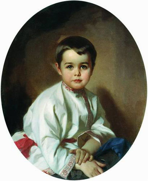 Пopтpeт гpaфa Пaвлa Cepгeeвичa Шepeмeтьeвa в дeтcтвe (Portrait of Count P. S. Sheremetev as a boy), 1880-е