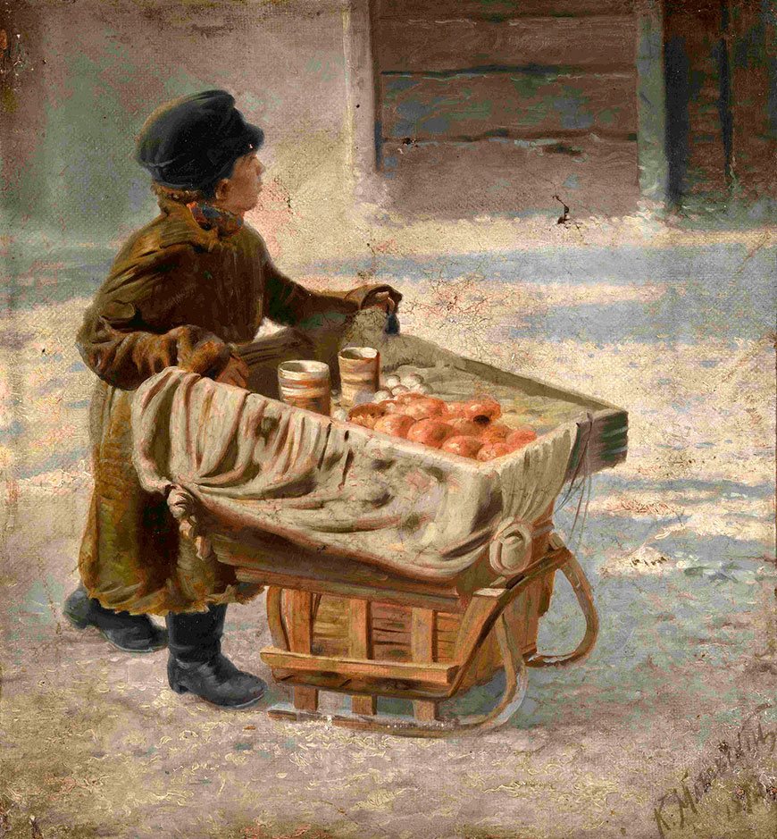 Эскиз мальчика на празднике масленицы (Study of a Boy for the Shrovetide Festivities), 1872