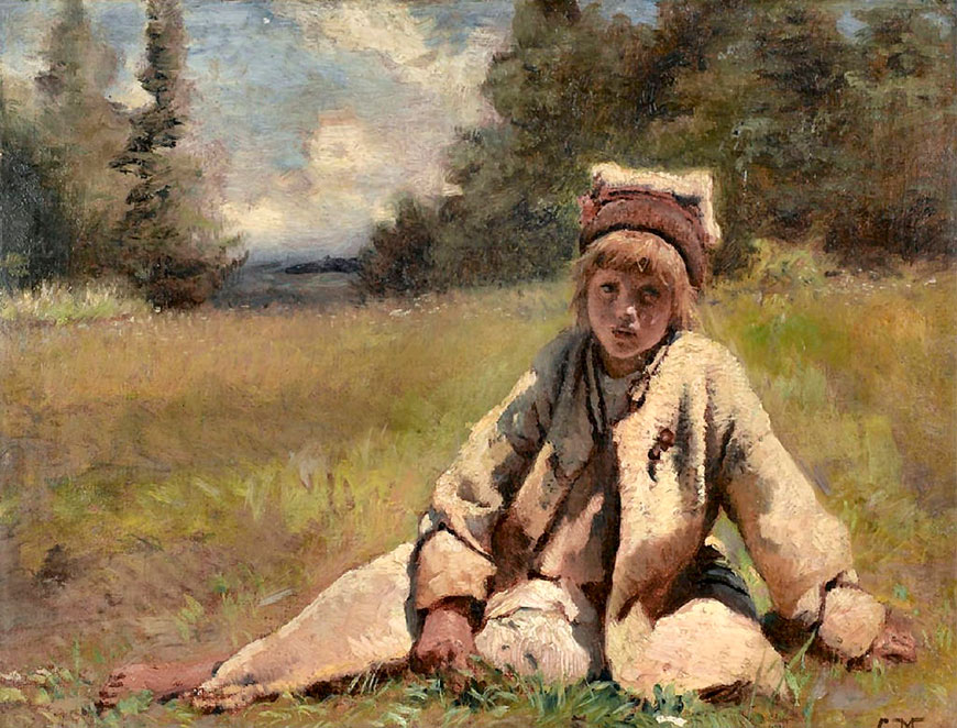 Крестьянский мальчик на лугу (Peasant Boy in a Meadow)