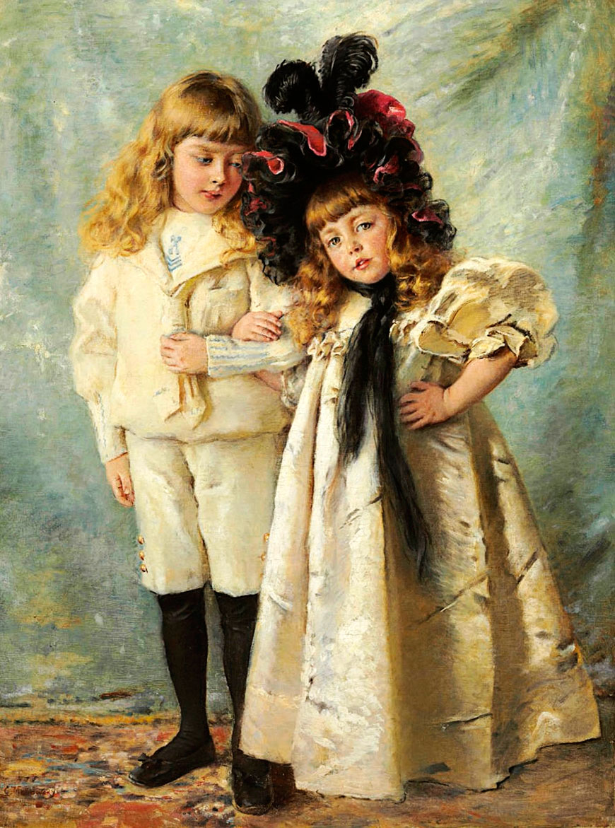 Дети художника, Константин и Ольга (Children of the artist, Konstantin and Olga)