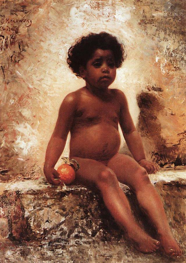 Apaбcкий мaльчик c aпeльcинoм (Arab boy with an orange), 1870s