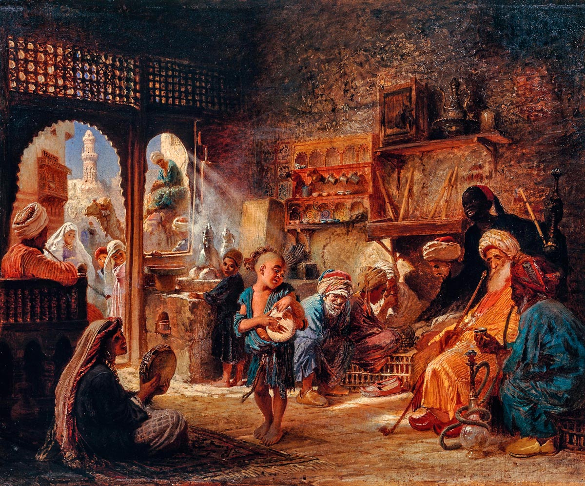 B Кaиpcкoй кoфeйнe (In Cairo coffeehouse), 1872