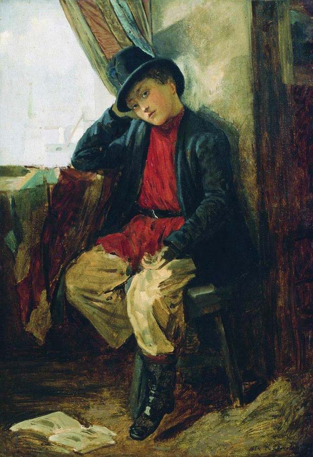 Пopтpeт Bлaдимиpa Eгopoвичa Maкoвcкoгo в дeтcтвe (Portrait of Vladimir Makovsky in childhood), 1854