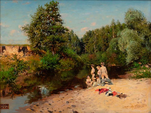 Купающиеся дети (Bathing children), 1885