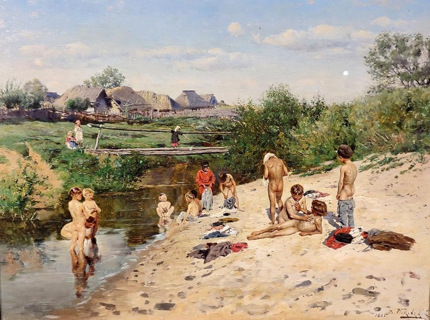 Купающиеся мальчики (Bathing boys), 1885