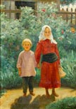 Portrait of two children