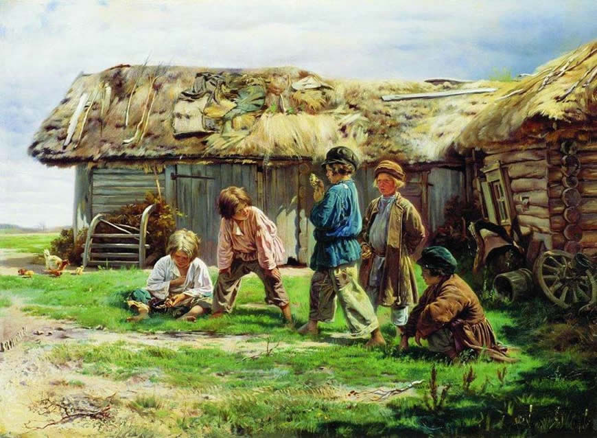 Игра в бабки (Game of craps), 1870