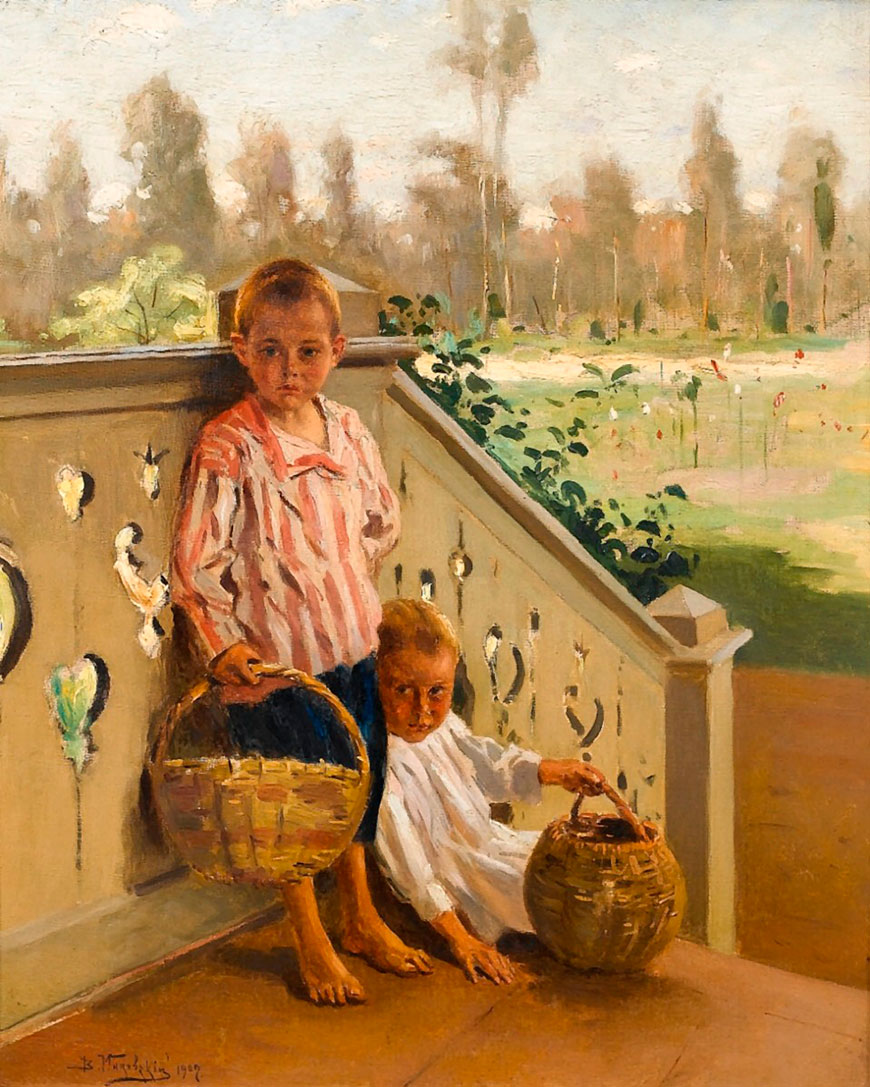 За яблоками (For apples), 1907