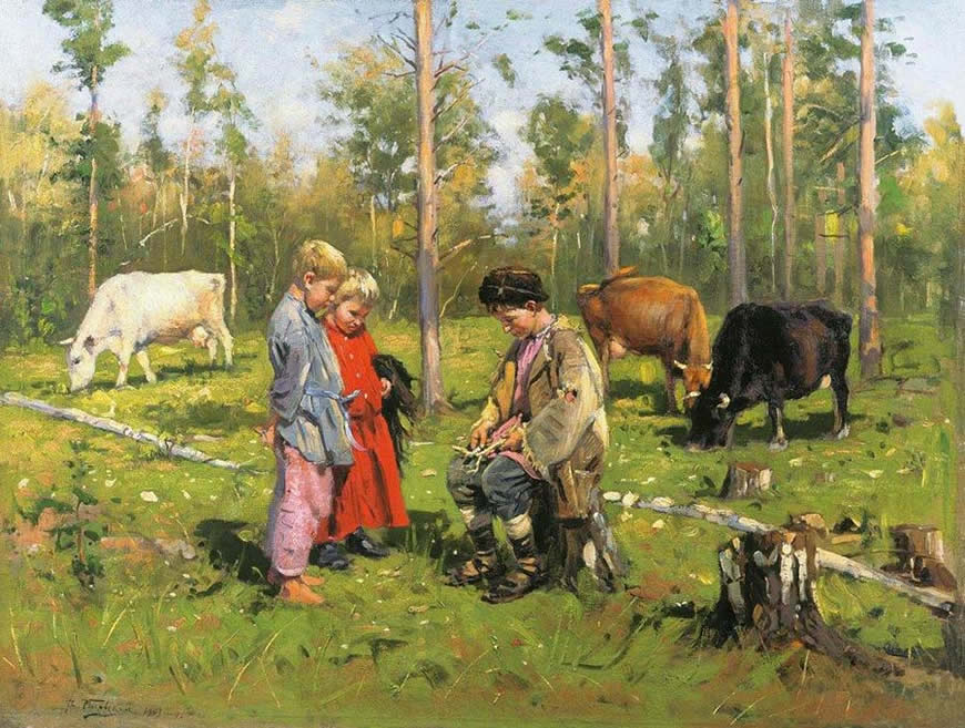 Пacтyшки (Shepherdboys), 1903-1904