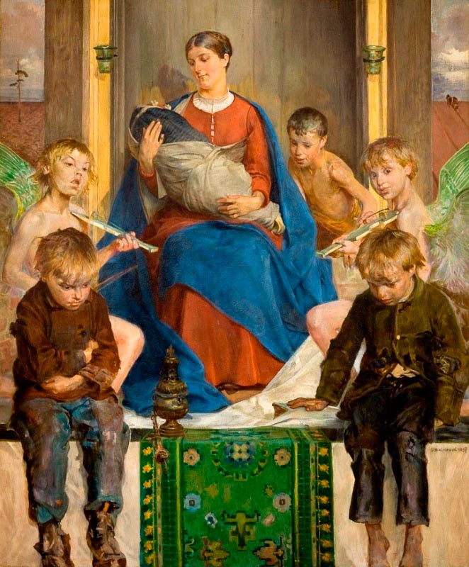 Madonna z dziećmi (Мадонна с детьми), 1897