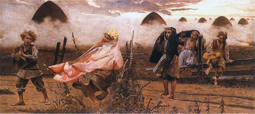 Boginka w dziewannach (Нимфа в коровяке), 1888 