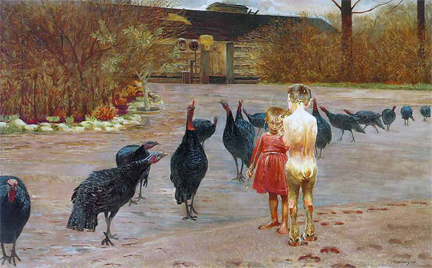 Sztuka w zascianku (Искусство в затоне), 1896