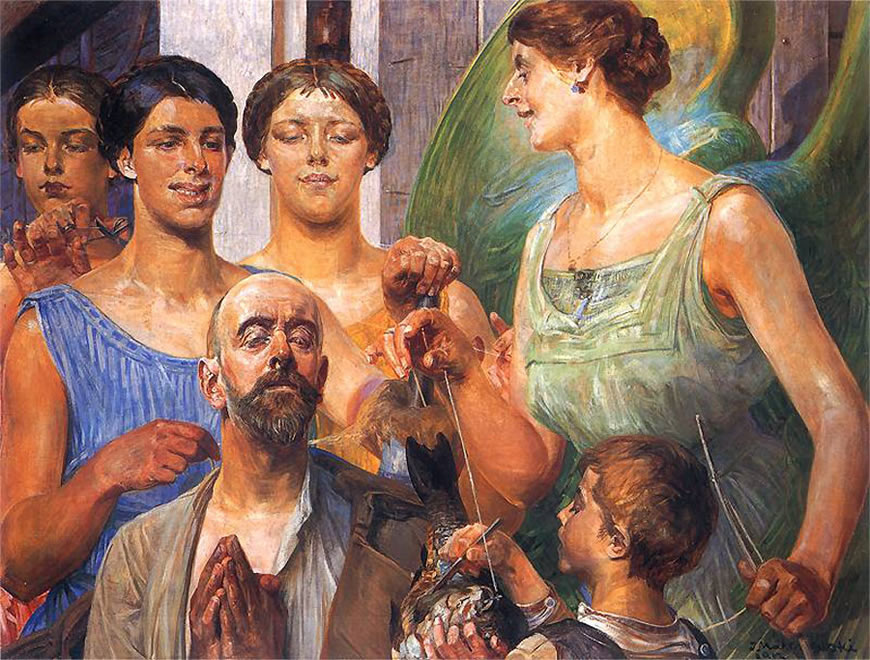 Tobiasz i Parki (Тобиас и слепой), 1912