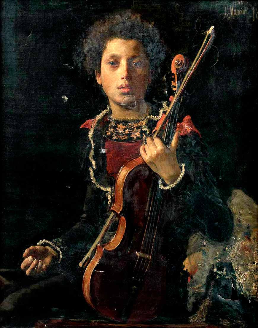 Giovane violinista - Luigino Gianchetti (Юный скрипач - Луиджи Джианчетти), 1878