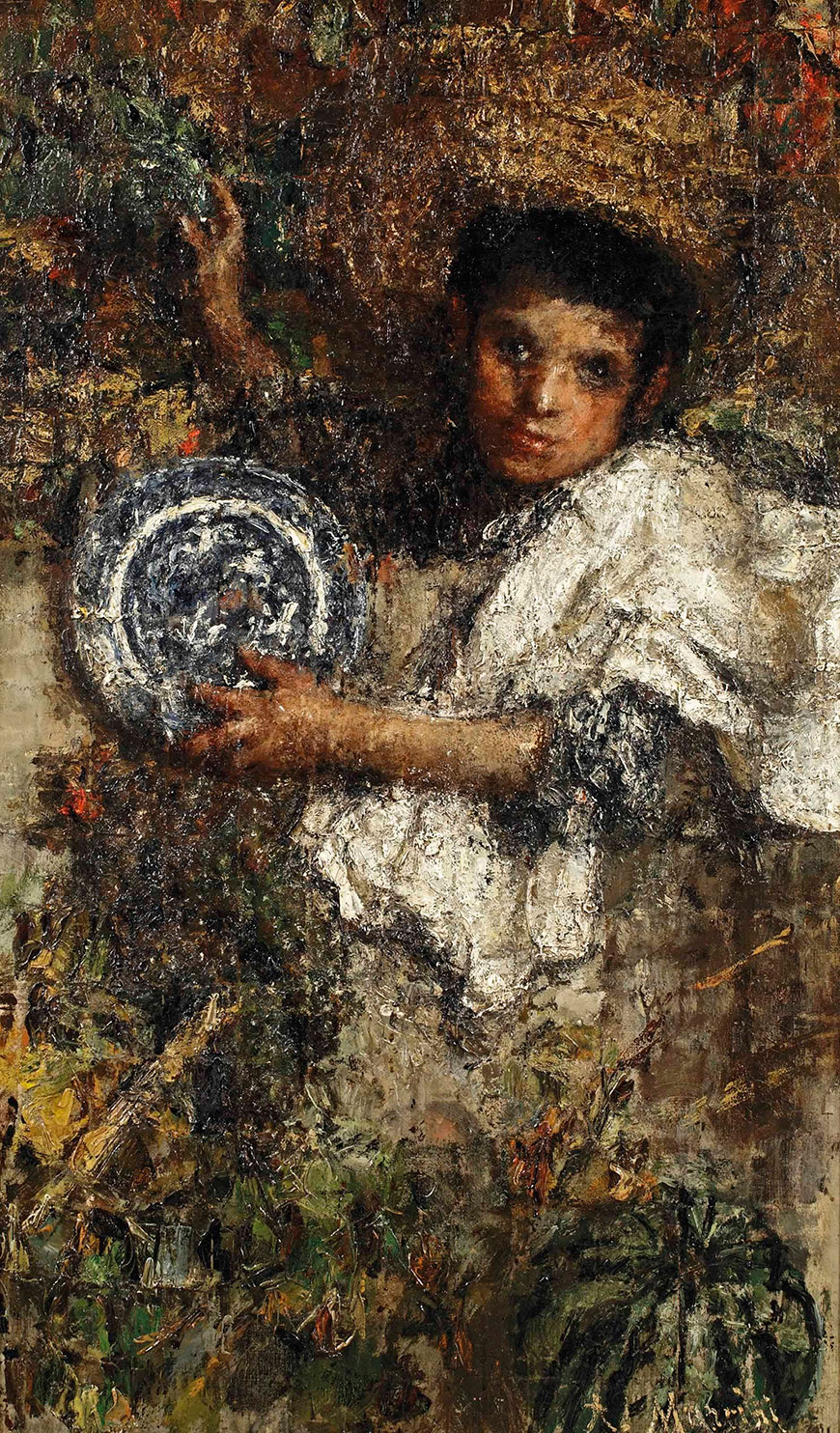 Ragazzo in un vigneto (Мальчишка в винограднике), c.1895